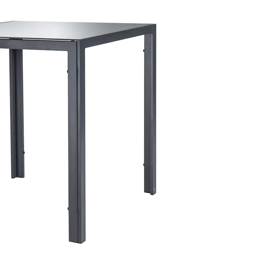 Стол садовый 70x70 см, сталь/стекло, цвет серебристый Santreyd STLM-2170404 - Вид №5