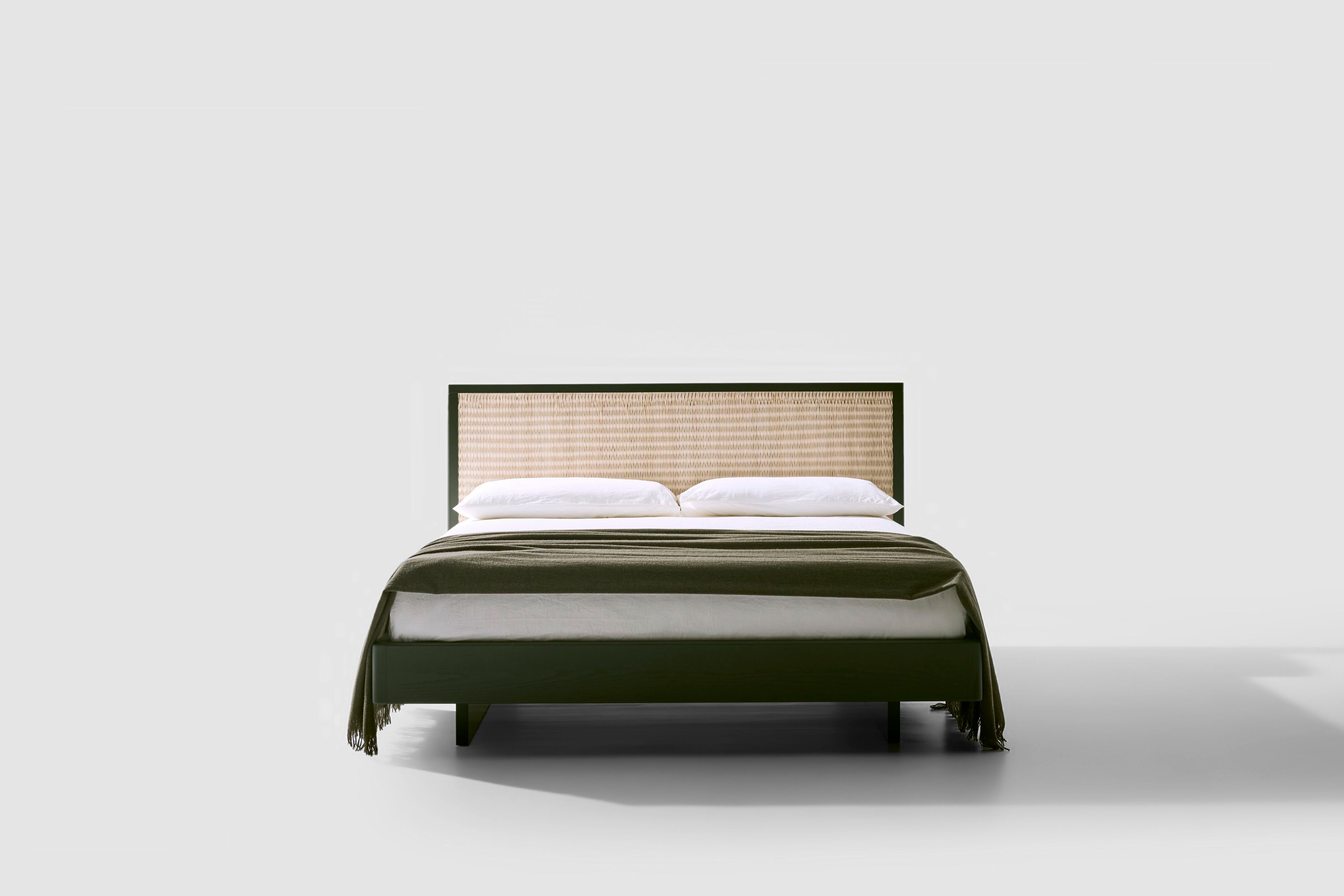 Деревянная двуспальная кровать с изголовьем из спинного мозга Bolzan Awase ARCH-00109002 - Вид №2