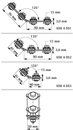 6584051 BIS RapidRail® Уголки 135° для создания конструкций из профиля RapidRail walraven  - Вид №1