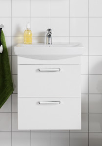 1751400 Life 500 M Шкаф И Коробка Умывальника Передняя Белая Ма ... Hafa  Белый