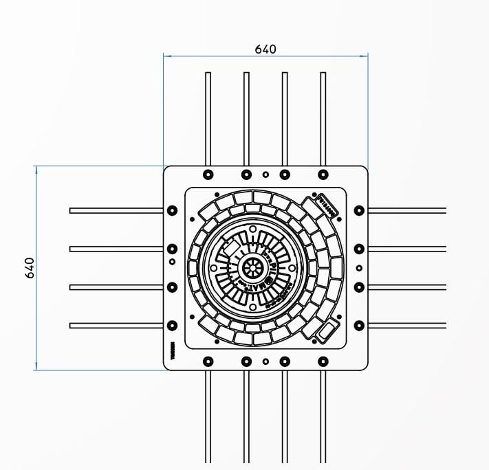 Высокий уровень безопасности автоматический боллард Pilomat High security line ARCH-00035809 - Вид №3