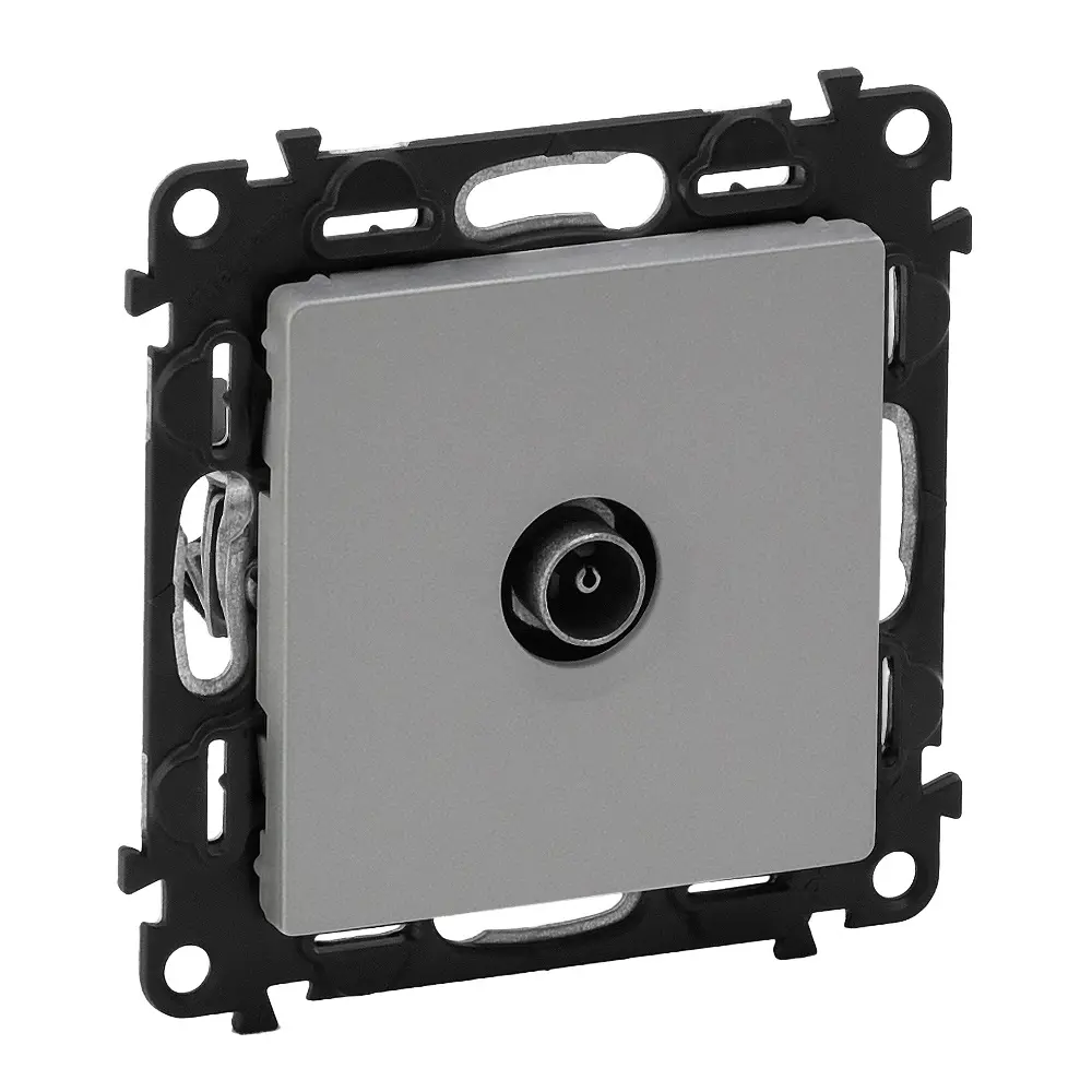 Розетка телевизионная Legrand VLN-L Звезда цвет алюминий Valena Life STLM-2070536