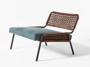 Meridiani Кресло из ткани и кожи