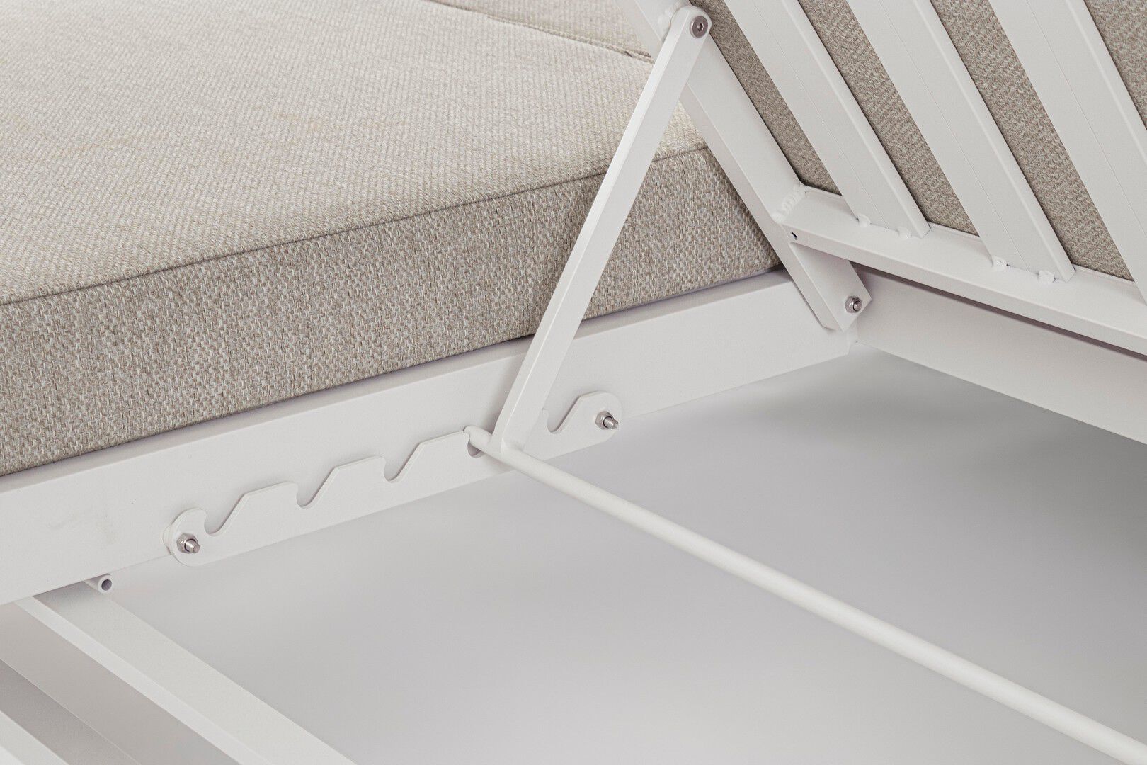 Двуспальная Садовая кровать с откидной спинкой из ткани BIZZOTTO Infinity ARCH-00146057 - Вид №6