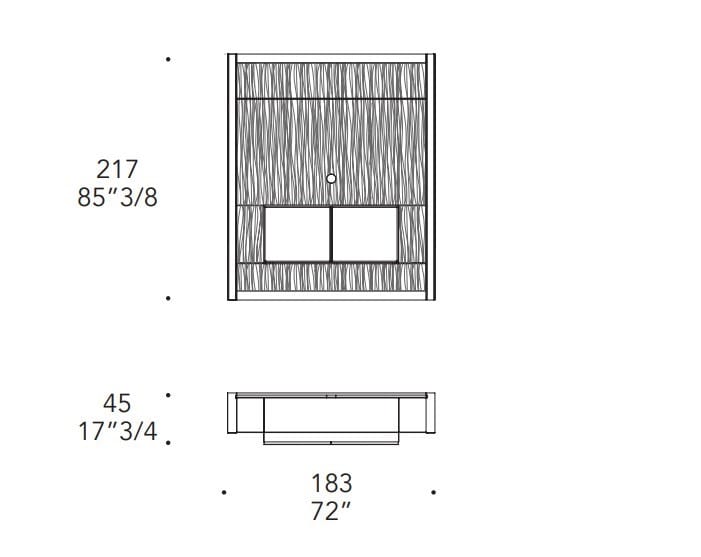 Шкаф для телевизора из дерева и стекла REFLEX ARCH-00113655 - Вид №2