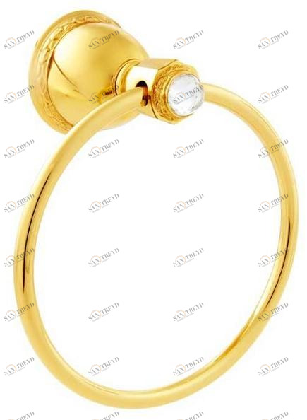Bronces Mestre Кольцо для полотенца из латуни с кристаллами swarovski® Oman sun-id-1399287