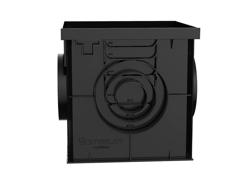 P3030С Дождеприемник пластиковый SteeStart 300х300 ГеоПластБорд GPBST-208 - Вид №1