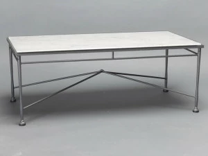 OFFICINACIANI Прямоугольный садовый журнальный столик из каррарского мрамора Intreccio Gf4004tab