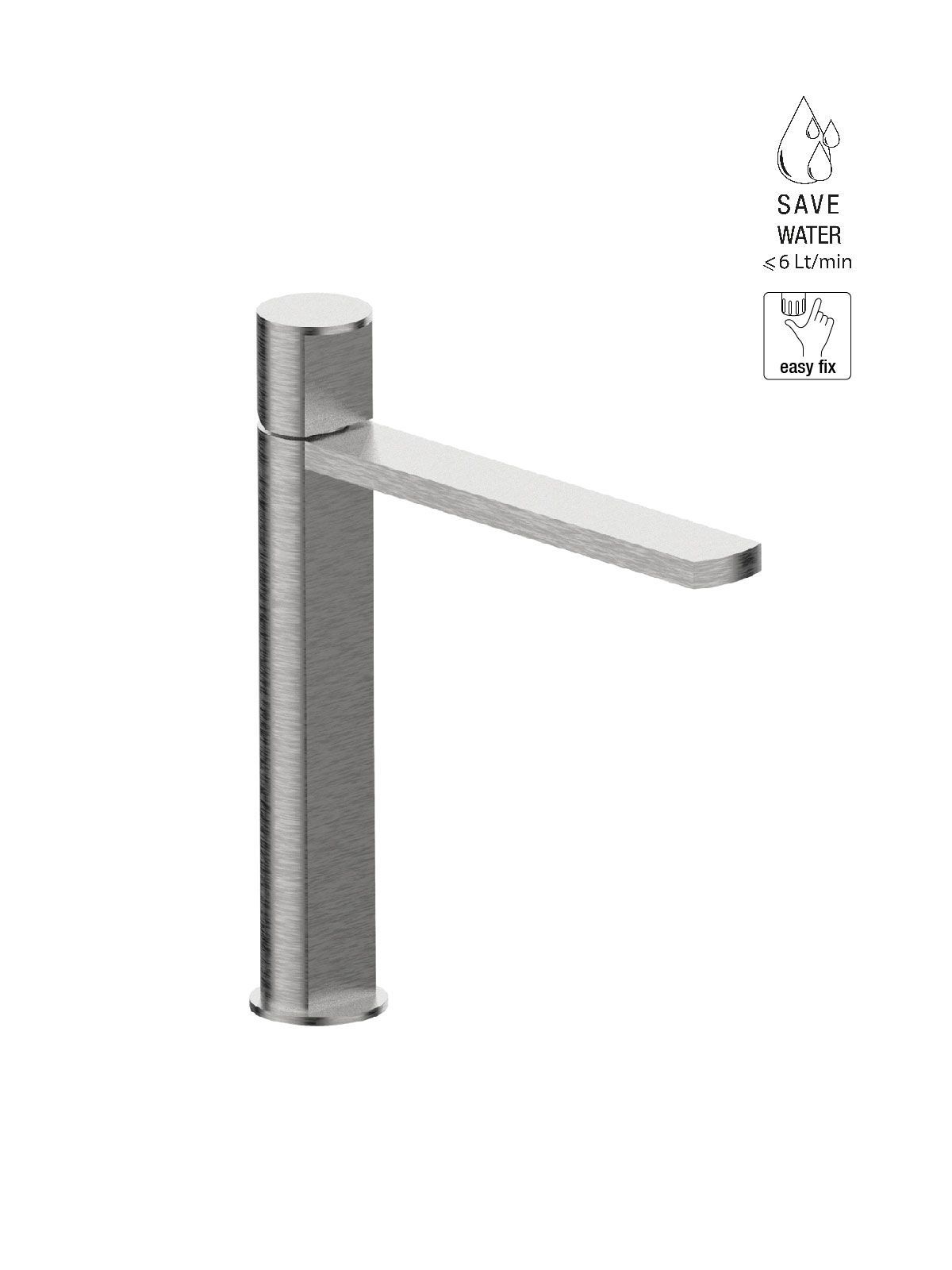 Однорычажный смеситель для раковины из нержавеющей стали Rubinetterie Frattini Borgia ARCH-00035897 - Вид №1