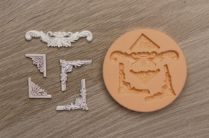 10759 Молд №1333 силикон Вензеля, уголки, бордюры, лепнина HobbyPage