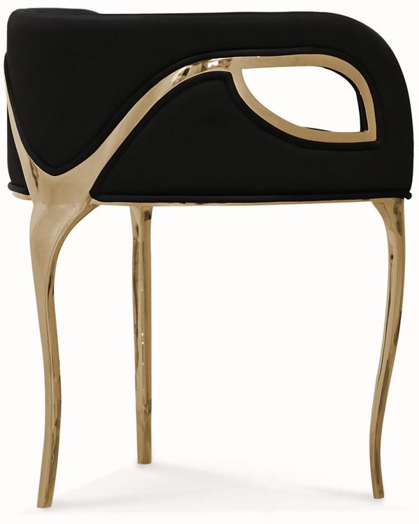 KOKET Мягкое бархатное кресло с подлокотниками Chandra sun-id-1505883 - Вид №4