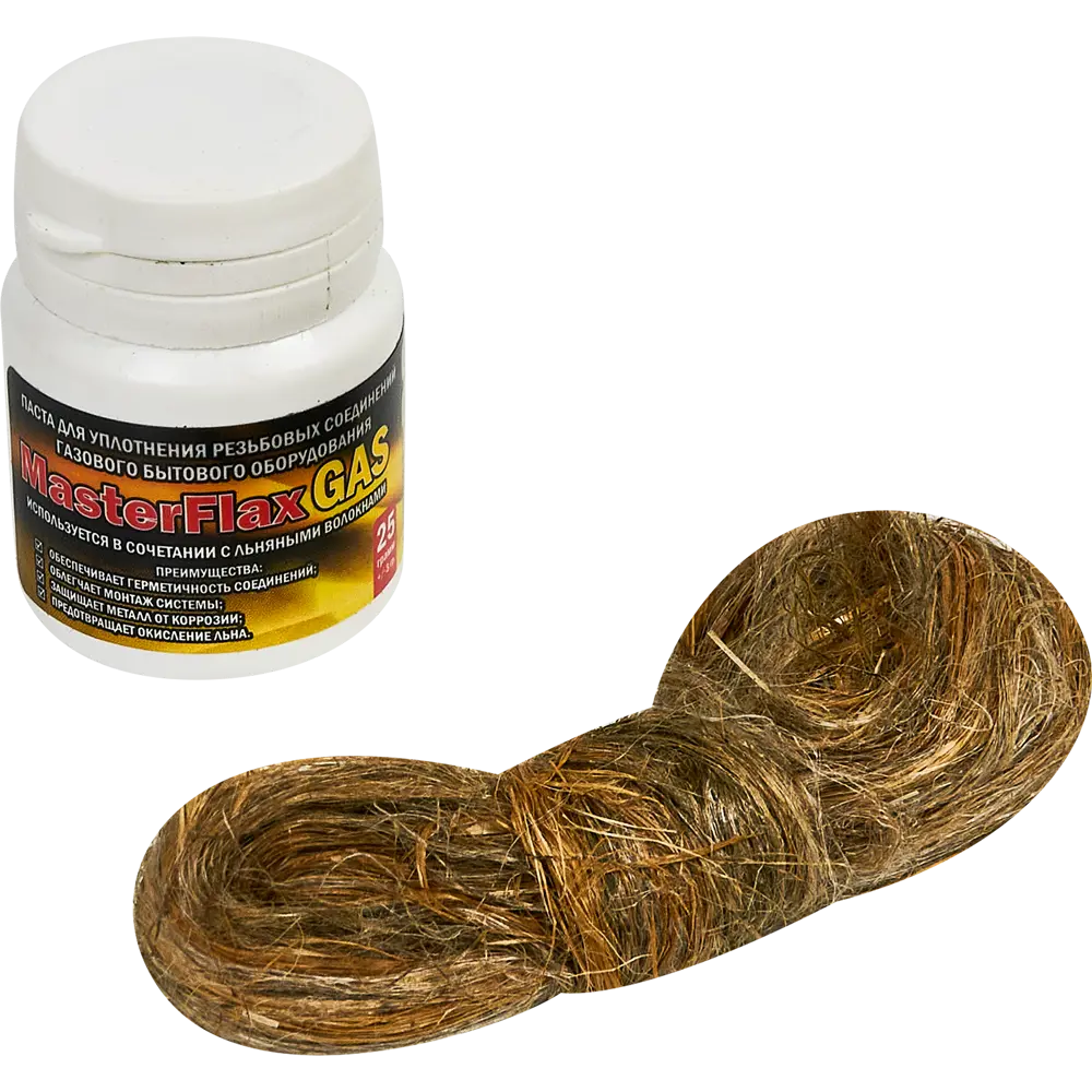 Santreyd Masterflax - уплотнительная паста для газовых соединений со льном 25 г 86867021 STLM-0072234