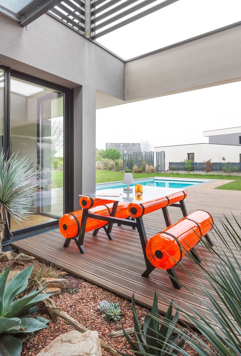 MOJOW ZIBA стол 1м50 Оранжевый TZCN1505OC - Вид №1