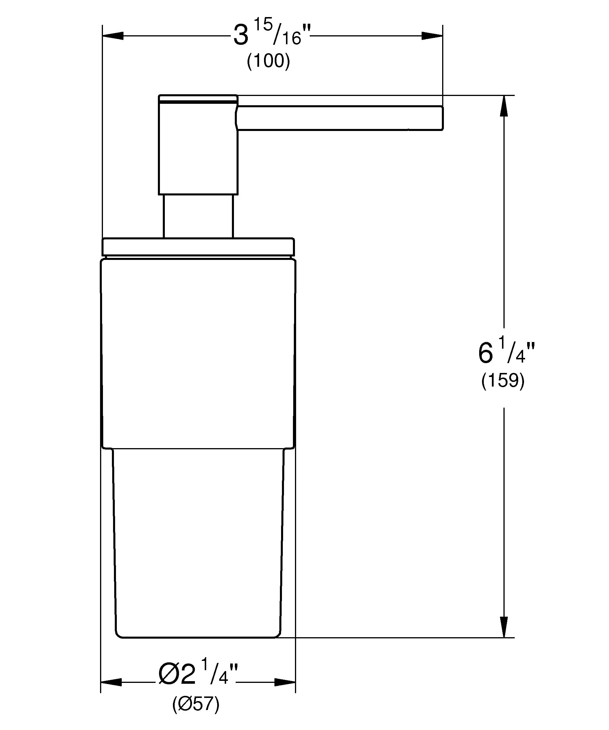 Дозатор жидкого мыла GROHE Atrio New, хром (40306003) - Вид №1