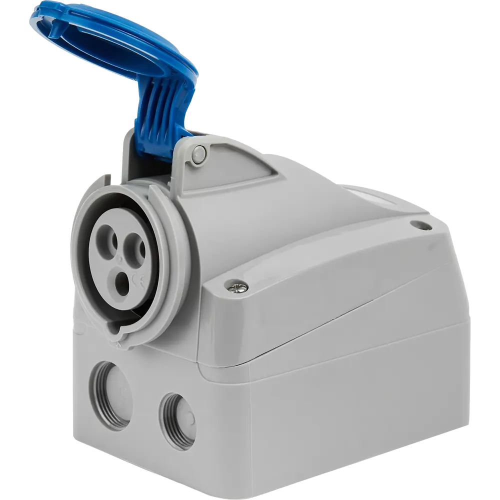 Розетка накладная - 16А - 2К+З - 230 В - IP 44 legrand Quteo STLM-2207825 - Вид №1