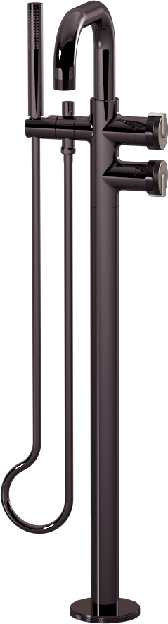 E-11557-R1GM-L1BNi-OX Смеситель напольный отдельностоящий (внешняя часть) GRAFF MOD+