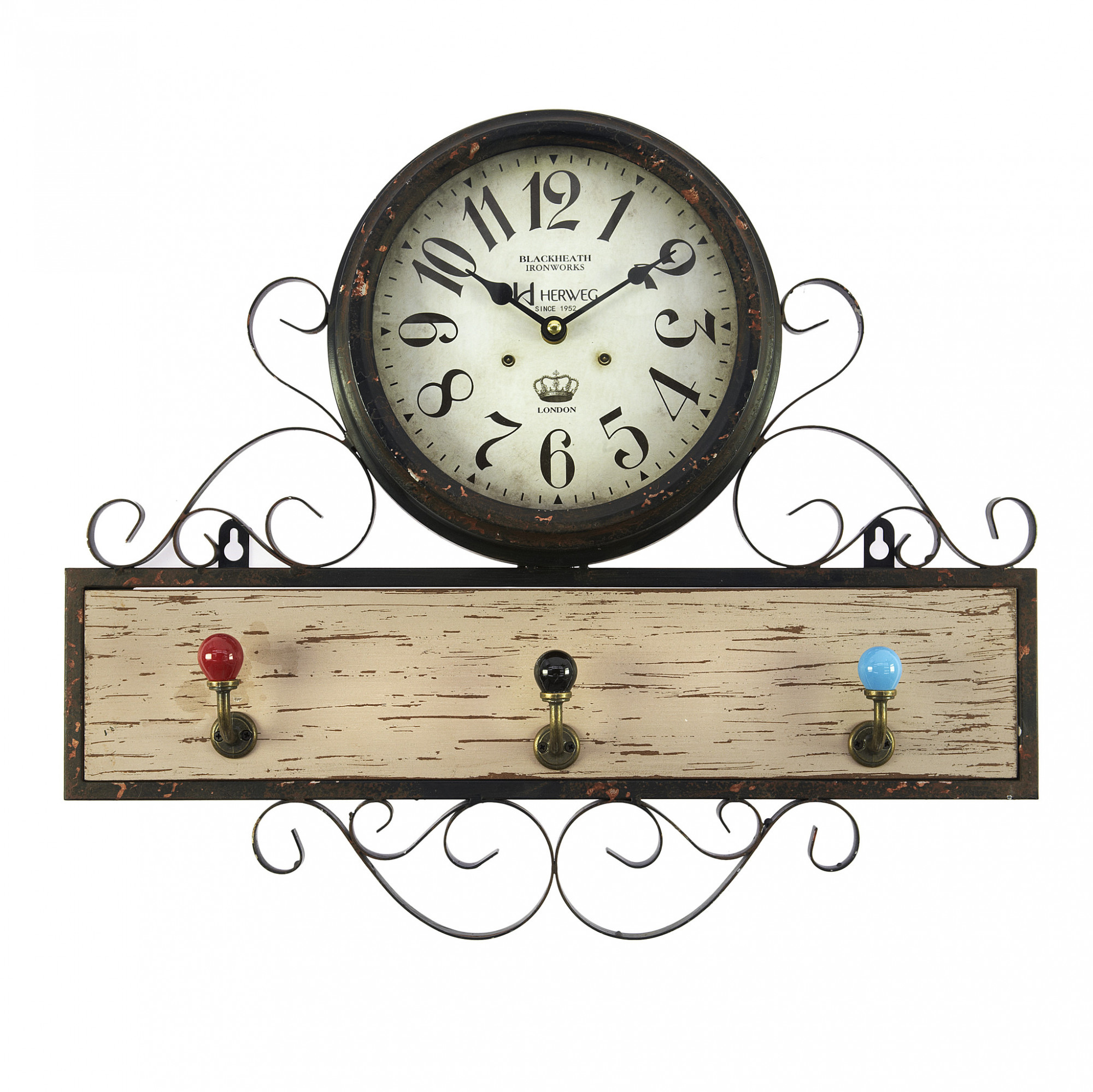 3820098.0203 Часы настенные с вешалкой TO4ROOMS 