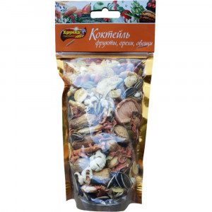 ПР0045617 Лакомство для грызунов Коктейль фрукты, орехи, овощи 160г ХРУМКА-ЛАКОМКА