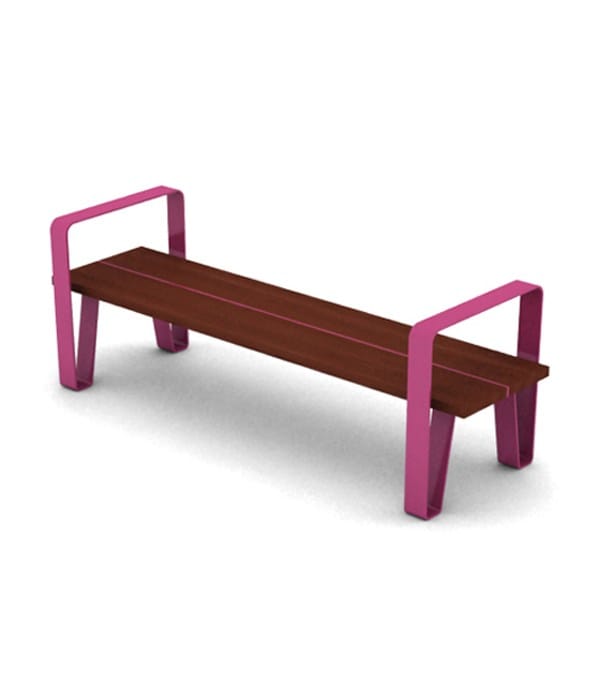 Стальная и деревянная скамья без спинки LAB23 COURT ARCH-00068054 - Вид №7