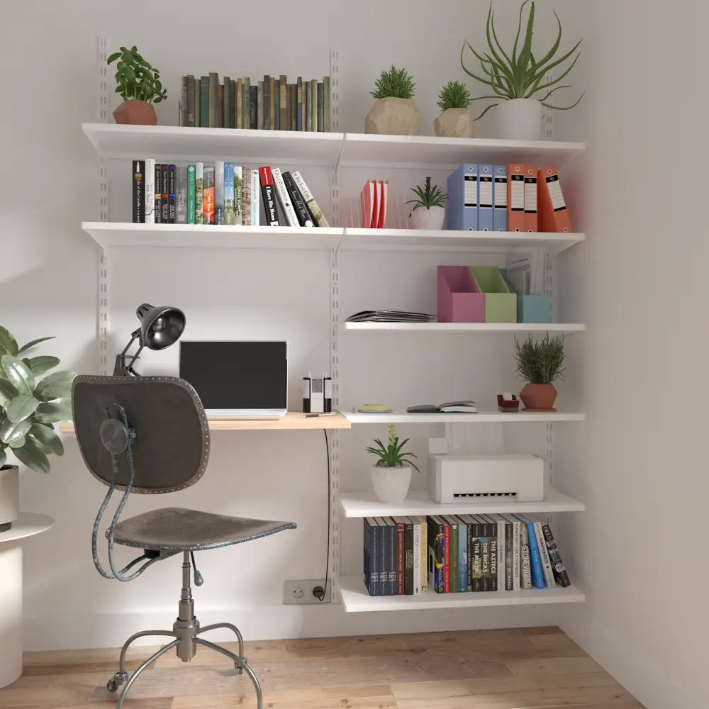 Полка сетчатая Spaceo 80x30 см нагрузка до 20 кг сталь цвет белый STLM-2041019 - Вид №6