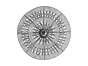 Железный настенный светильник