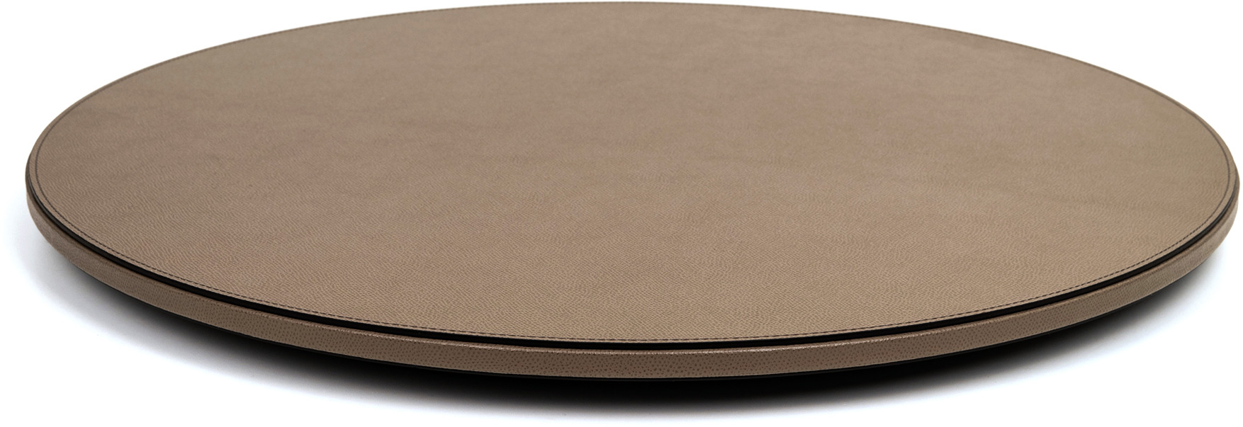 Поднос Lazy Susan - Ø 60 / зернистая кожа_черный