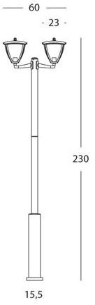 SOVIL Садовый светильник из литого алюминия Mirò 578/16-579/16-580/16 MIRO - Вид №5