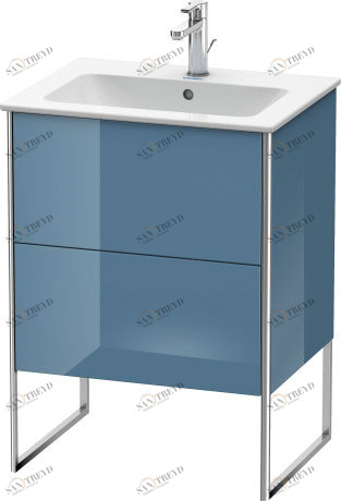 XS444504747 XSquare Тумбочка напольная Каменно-синий глянцевый лак Duravit