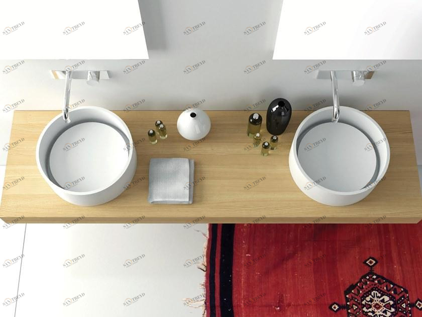 Lj 1-2-3 Накладная раковина на столешницу  овальная MOMA Design 