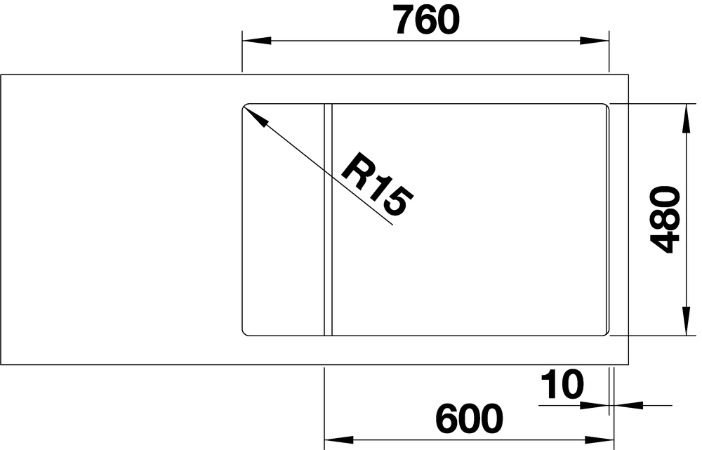 523282 Кухонная мойка Blanco Zia XL 6 S Compact кофе  Blanco Zia Кофе - Вид №8