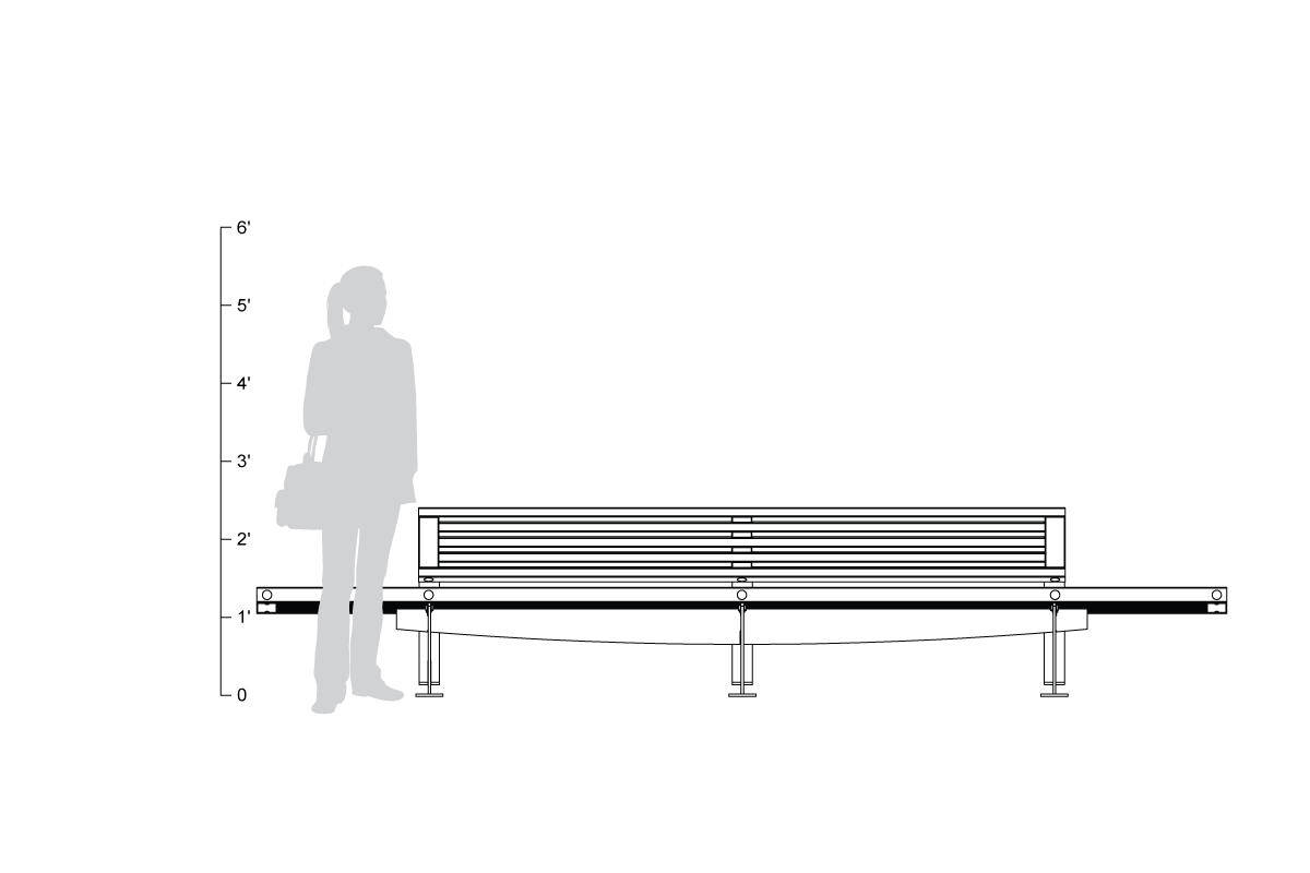 FSRT53 Скамья Pacifica  Forms-surfaces  - Вид №7