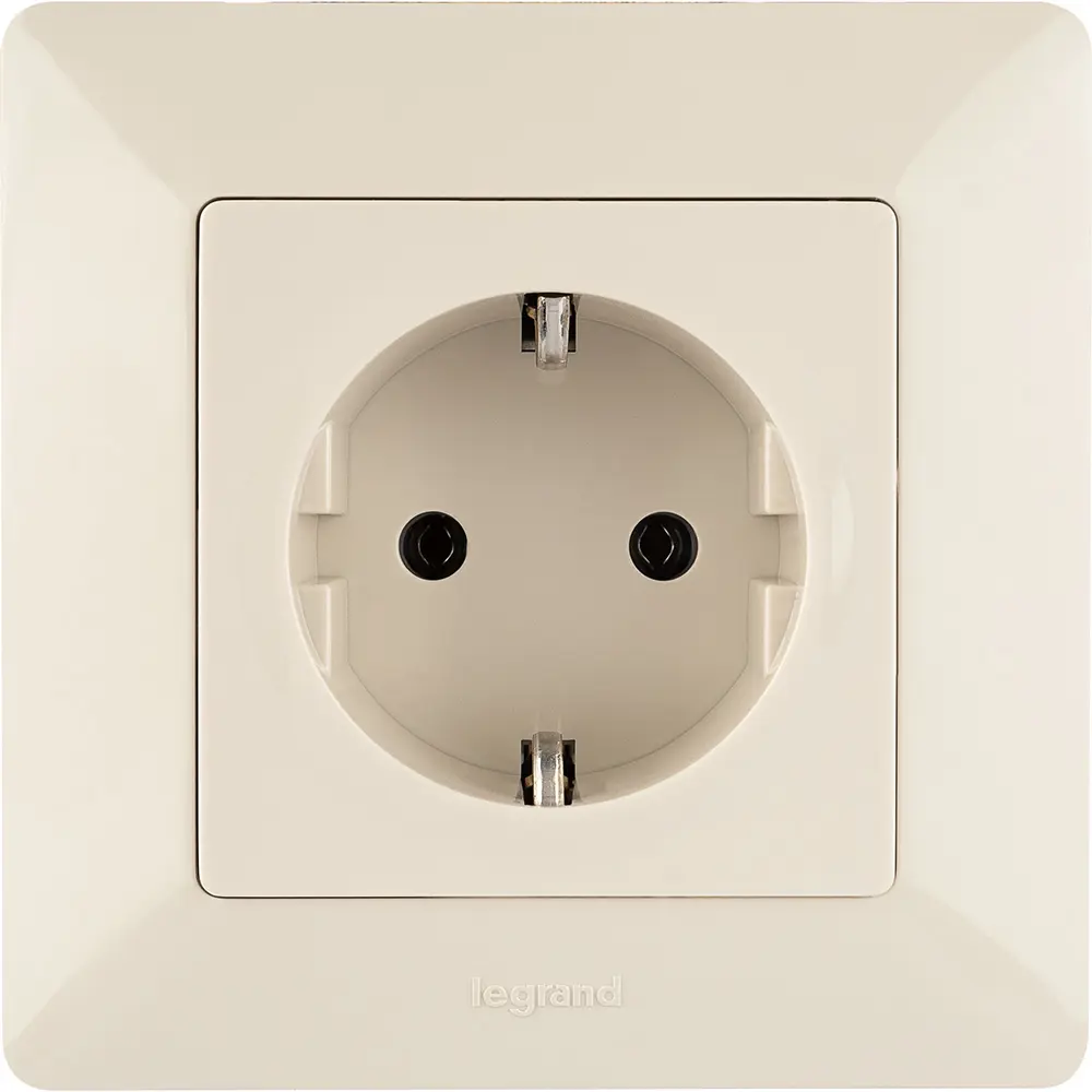Розетка Legrand Valena life 2 контакта с заземлением цвет слоновая кость STLM-2120396 - Вид №8