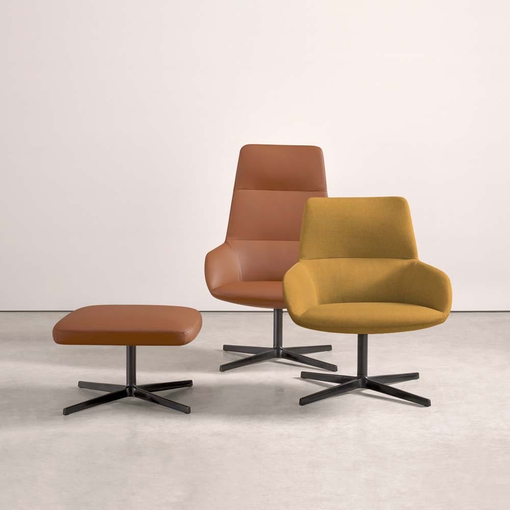 Тканевое вращающееся кресло INCLASS Dunas Lounge ARCH-00106707 - Вид №2