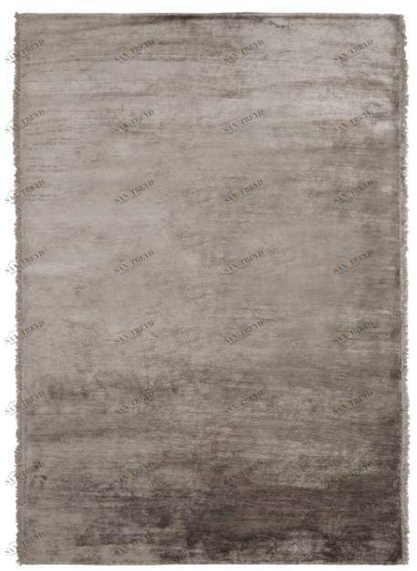 I + I Однотонный прямоугольный коврик из вискозы ручной работы  C 17v 