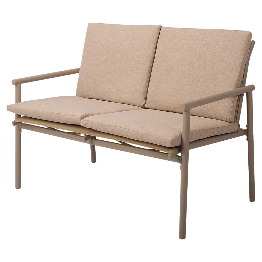 Набор садовой мебели для отдыха с подушками BEGINIA Kinel  Сталь Стол, диван, кресло 2 шт Белый STLM-2157405 - Вид №2