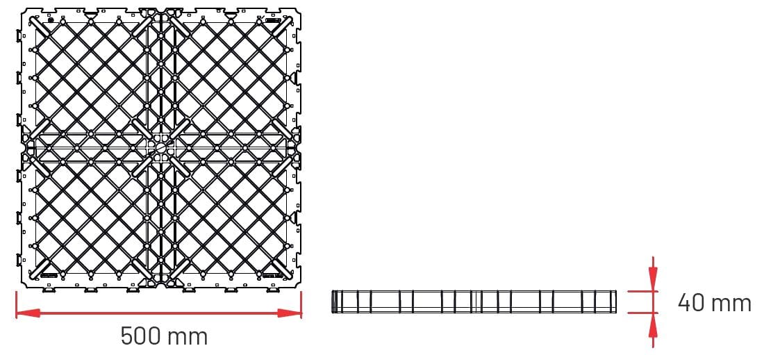 Полимерная наружная решетка для чернового пола ETERNO IVICA GRF System ARCH-00129413 - Вид №10