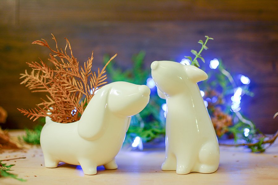 Ваза белая собачка "Бобик" ЭКОЧЕЛОВЕКИ - 00-3871311 Белый  - Вид №12