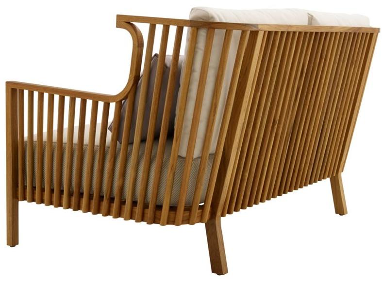 Ligne Roset 2-местный садовый диван из тика Elizabeth teck 11343305 - Вид №2