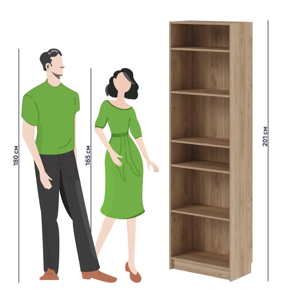 Стеллаж БУККЕР для книг и аксессуаров с регулируемыми полками 82851586 STLM-0037033 - Вид №2