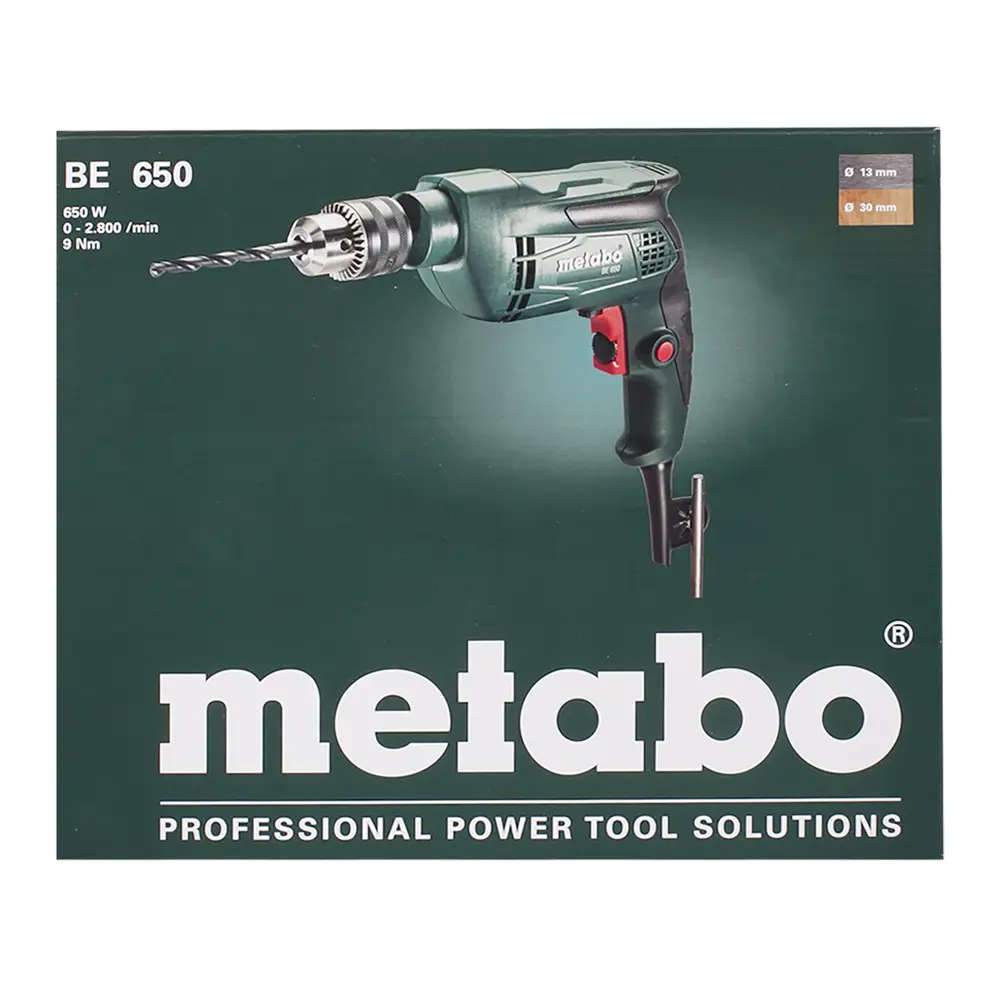 Дрель сетевая безударная Metabo ЗВП BE 650, 650 Вт STLM-2200448 - Вид №4