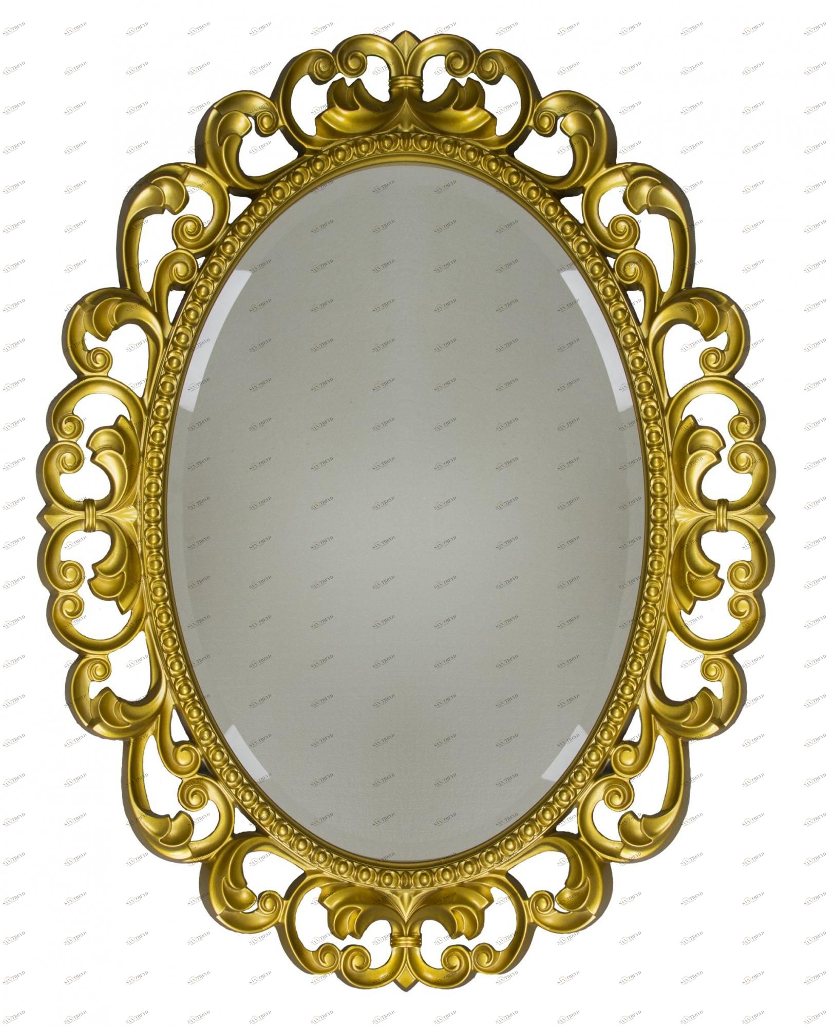 Зеркало ISABELLA овальное без фацета арт. TS-107601-W белый глянец Tessoro TS107601W