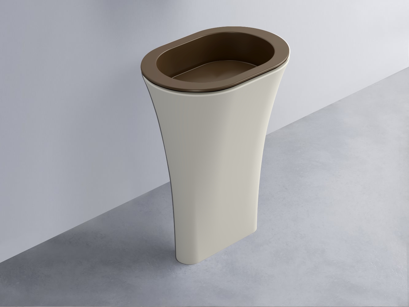 AMLA65-CA+AMPILO-CA+AMCOLO-TL Раковина Amedeo Ovale отдельностоящая cielo Enjoy + Amedeo Ceramica Cielo