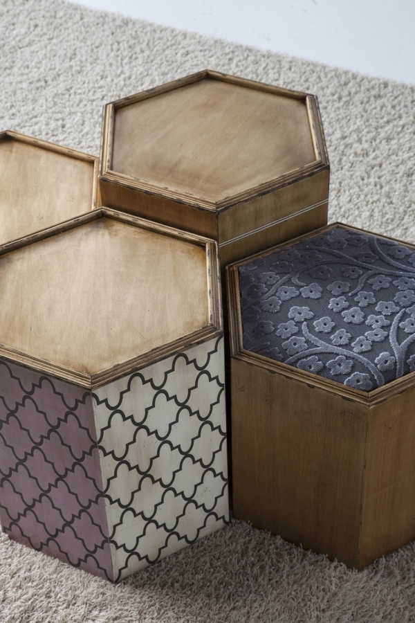 079052 Столик 2 Lola Glamour hexagonal Santreyd - Вид №1