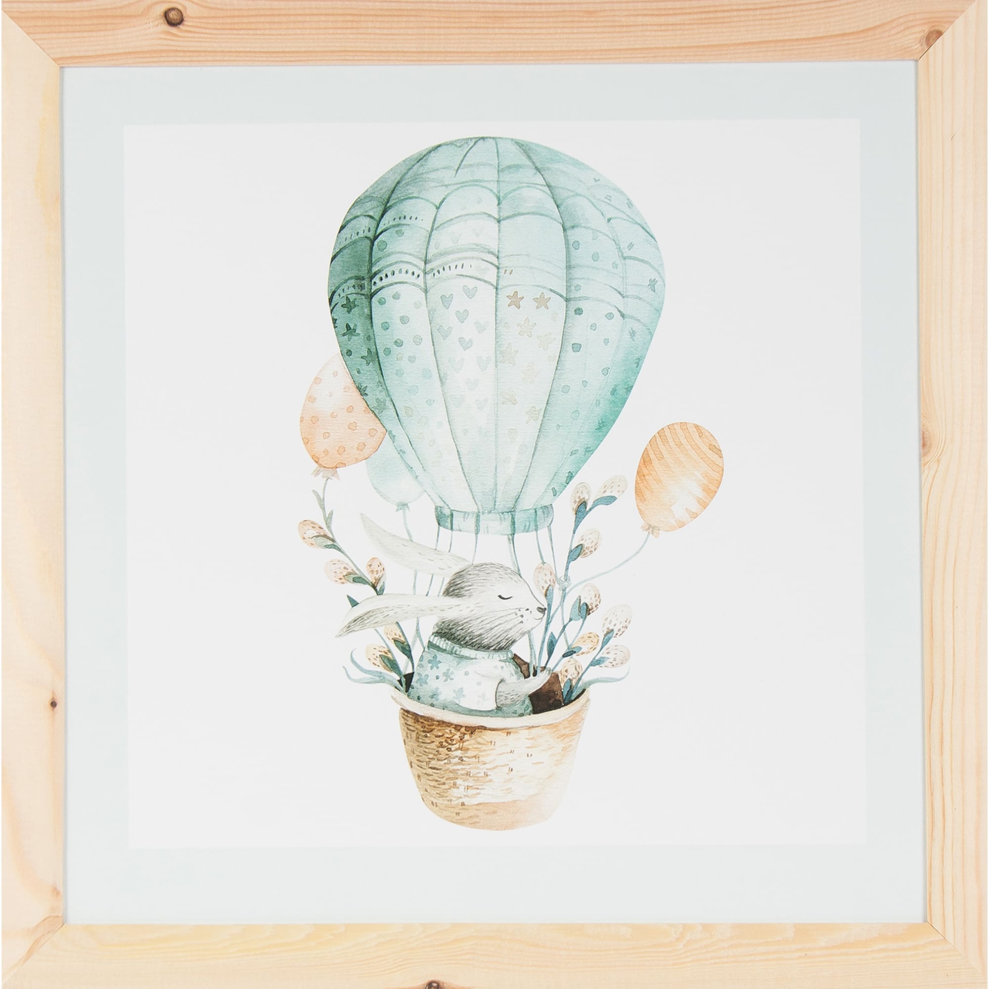 82206339 Постер в раме 40х40 см «Воздушный шар» Santreyd 