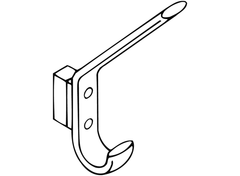 477.90.071 крючок для одежды HEWI System 111 | Polyamid  - Вид №4