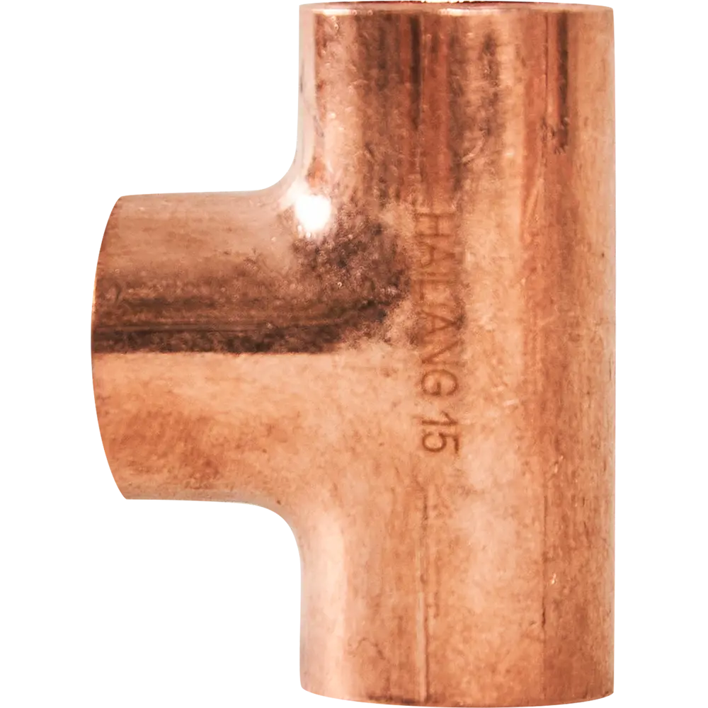Тройник Hailiang ø15 мм медь STLM-2050998 - Вид №1