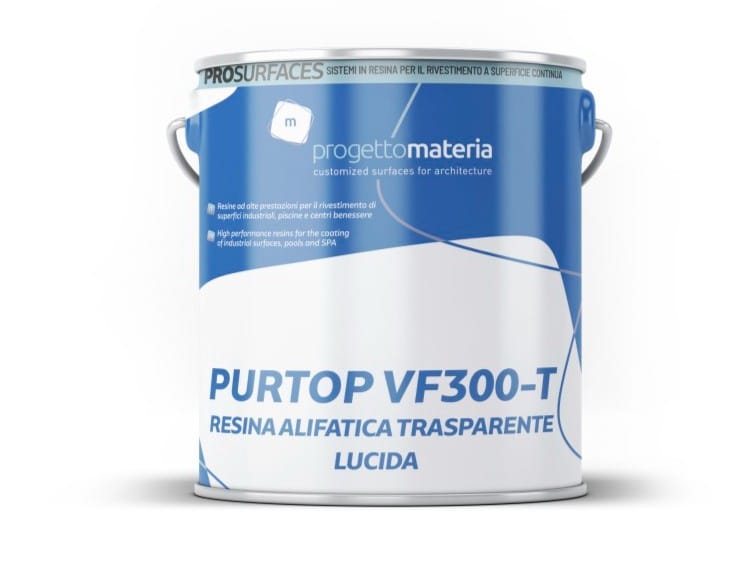 Глянцевая прозрачная алифатическая смола Progettomateria PURTOP VF300-T ARCH-00022167