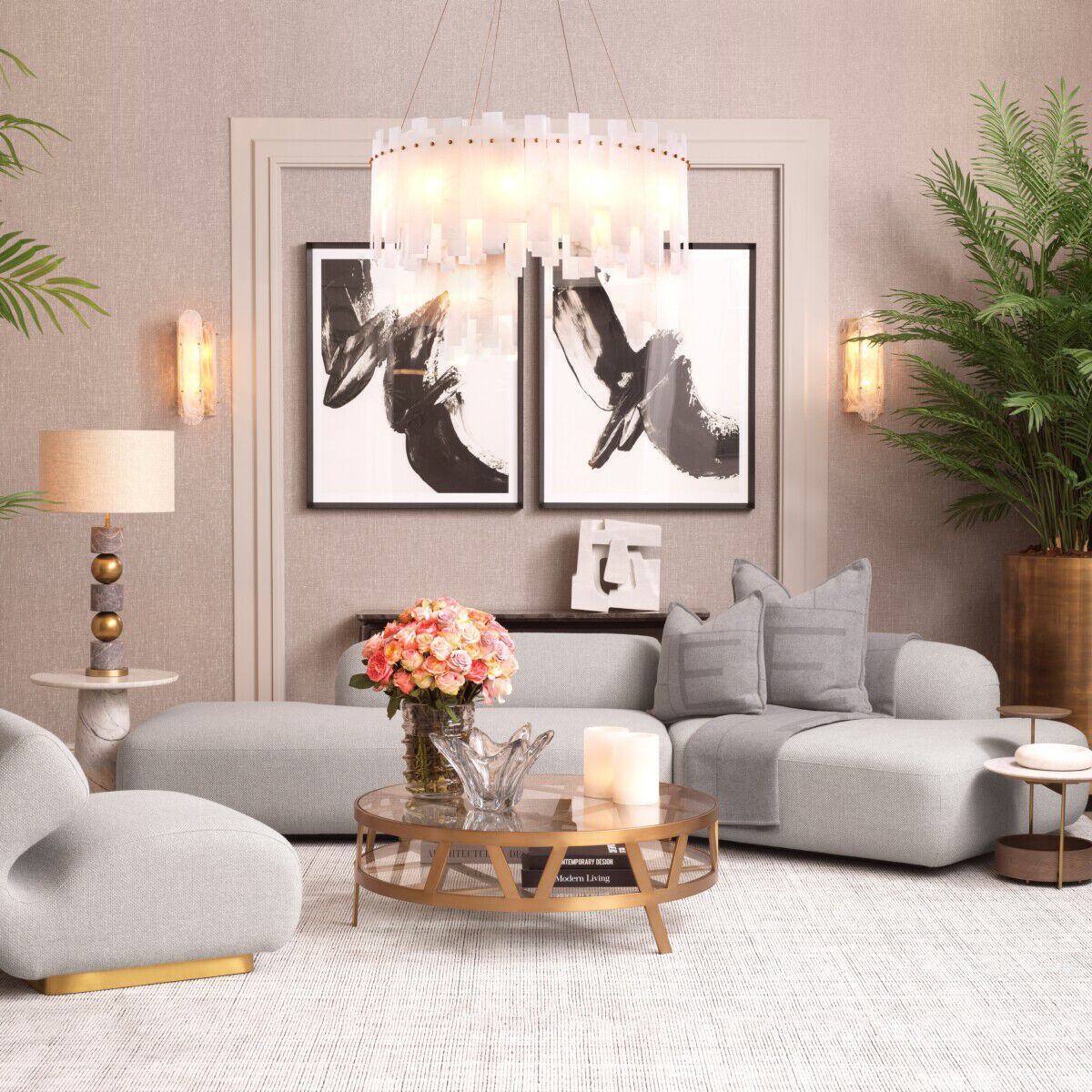 Круглый стол для сервировки Eichholtz FAYE ARCH-00044381 - Вид №1