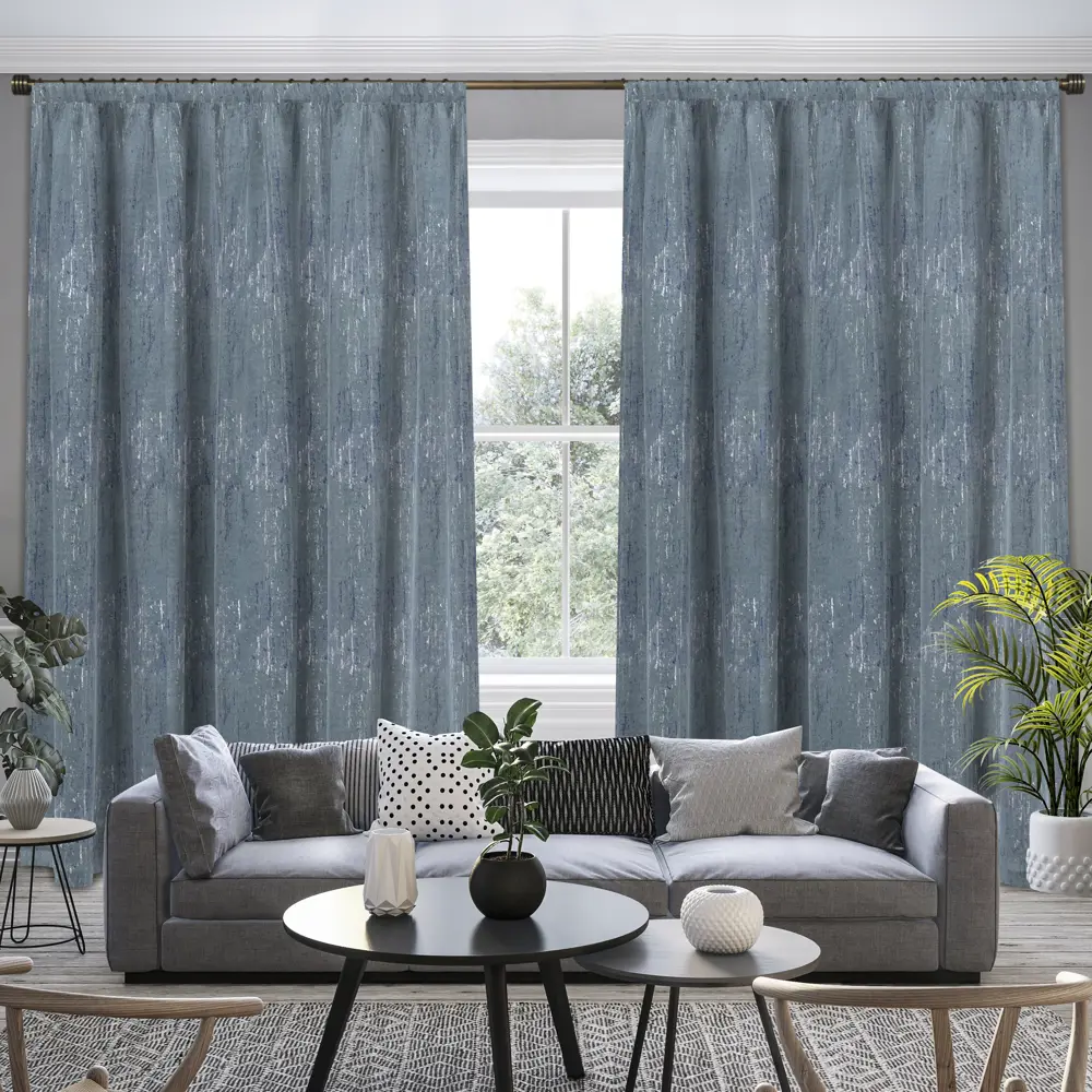 Ткань 1 м/п Desing Венеция бархат 300 см цвет бирюзовый 85604535 STLM-2110298 GARDEN  - Вид №4