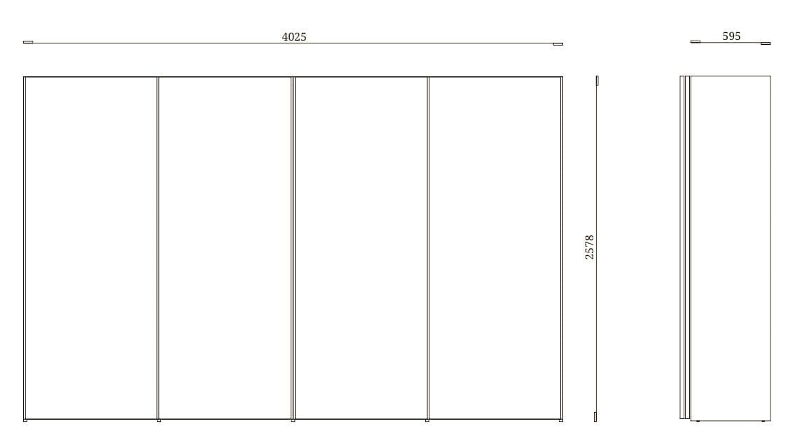 Модульный стеклянный шкаф с раздвижными дверями Febal Casa NINFEA ARCH-00082475